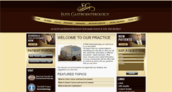 Desktop Screenshot of elitegastroenterology.com